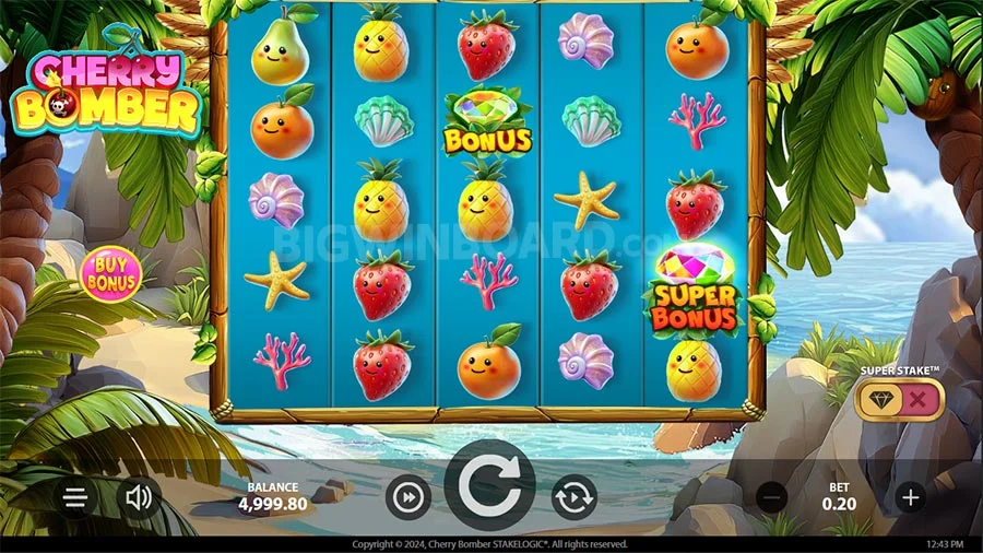 Cherry Bomber Slot Bonus Buy gameplay.